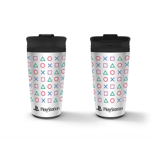 Pyramid MTM25995, Playstation (Shapes), 450 ml, Fém, Utazó bögre termosz