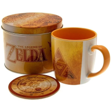Pyramid The Legend of Zelda - Golden Triforce - bögre és poháralátét fémdobozban bögrék, csészék