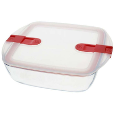 Pyrex COOK&HEAT Szögletes sütőtál műanyagfedővel 25cm edény