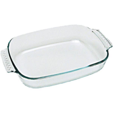 Pyrex Tepsi sütőforma, tűzálló (pirex) üveg, szögletes, Pyrex 39x25 cm sütés és főzés