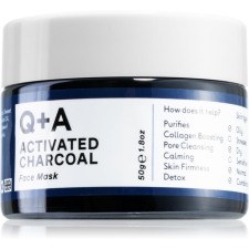Q+A Activated Charcoal méregtelenítő arcmaszk aktív szénnel 50 g arcpakolás, arcmaszk