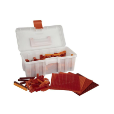  Q-BRiCKS - 600 db-os Piros Építőkocka Készlet (Alapkockák) barkácsolás, építés