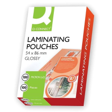 Q-CONNECT 54 x 86 mm / 200 fényes - csomag 100 db lamináló fólia