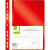 Q-CONNECT A4 euro-perforálással PP, piros - 10 db-os csomag