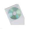 Q-CONNECT CD/DVD tároló tok CONNECT PP víztiszta ráhajtható lezáró füllel 120 mikron