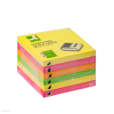 Q-CONNECT Öntapadós jegyzettömb Z-szivárványcsomag 76x76mm 100lap 6 tömb KF11402 jegyzettömb