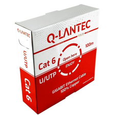 Q-LANTEC U/UTP cat.6A network cable, twisted pair, LSOH kábel és adapter