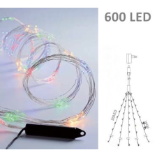 Q LED.KÜL.KUP.DR.600L.CO.8F+T karácsonyfa izzósor