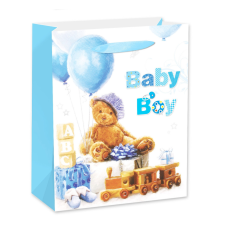 Q PT.M.BABY BOY KÉK 26*32 ajándéktasak