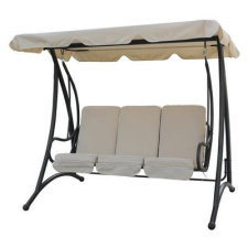  QENA 3 személyes hintaágy - bézs - 201x123x172cm hintaágy