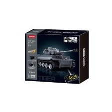 QIHUI Sluban Power Bricks - Tiger távirányítós páncélozott harci jármű építőjáték készlet barkácsolás, építés