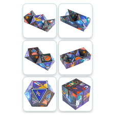  QiYi shape shiftting Retro Kocka space kreatív és készségfejlesztő