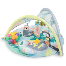 Qkids Jungle Játszószőnyeg játékhíddal és párnával - Dzsungel #zöld játszószőnyeg