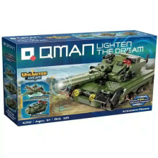 QMAN 42112 3 az 1-ben: Tank, tankelhárító vagy vadászgép autópálya és játékautó