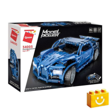 QMAN 54005 - Phantom kék sportautó - 100% technic-kompatibilis építőjáték barkácsolás, építés