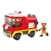QMAN építőkészlet Mine City Fire Line W12011-4 tűzoltó 108 db (LEGO kompatibilis)