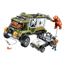 QMAN kompatibilis építőjáték Police Battle Force W1923 Giant Bear Escape 344 db barkácsolás, építés