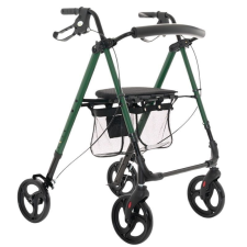 QMED Állítható magasságú Rollátor Max 136kg - Zöld gyógyászati segédeszköz