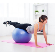 QMED Gimnasztikai labda Szürke színben (200 cm feletti testmagassághoz) fitness labda