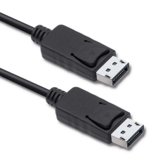 Qoltec 50374 DisplayPort kábel 3 M Fekete kábel és adapter