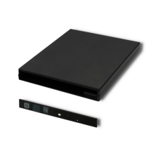 Qoltec 51864 USB 2.0 Optikai meghajtó ház 9.5mm - Fekete (51864) asztali számítógép kellék