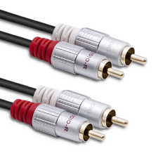 Qoltec 52338 2x RCA apa - 2x RCA apa Kábel (3m) kábel és adapter