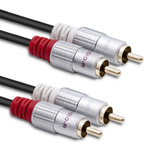 Qoltec 52338 2x RCA apa - 2x RCA apa Kábel (3m) (52338) kábel és adapter