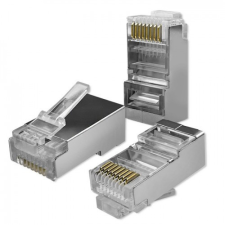 Qoltec 54556 RJ45 Ezüst kábel és adapter