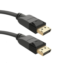 Qoltec DisplayPort v1.3 összekötő kábel, 5Kx3K, 2m (50467) (50467) kábel és adapter