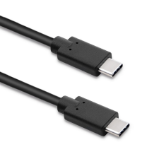 Qoltec Perfect Connection USB-C apa - USB-C apa 3.1 Adat és töltőkábel - Fekete (2m) (52351) kábel és adapter