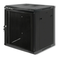 Qoltec Quoltec 19" Fali rack szekrény 12U 600x600mm - Fekete (54490) asztali számítógép kellék