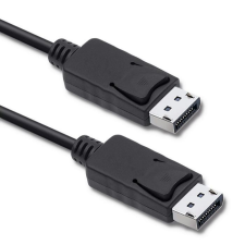 Qoltec Quoltec 50374 DisplayPort 1.2 - DisplayPort 1.2 Kábel 3m - Fekete kábel és adapter