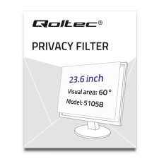 Qoltec RODO GDPR 23.6" Betekintésvédelmi monitorszűrő monitor kellék
