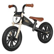 QPlay Feduro futóbicikli, Black/Golden lábbal hajtható járgány