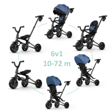  QPLAY Tricikli  Nova Niello Blue, összecsukható, életkor 10-72 hónap tricikli