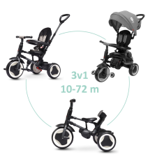  QPLAY tricikli Rito eva plus Grey, életkor 10-72 hónap tricikli