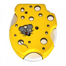 Quadrat univerzális MDF WC ülőke - Sajt és egér #sárga takarító és háztartási eszköz