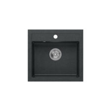 Quadron JOHNNY 110 gránit (500x470 mm, 1 medence) black diamond mosogatótálca