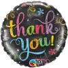 Qualatex 18 inch-es Thank You Chalkboard Ballagási Fólia Lufi
