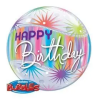 Qualatex Birthday Sorbet Starburst Szülinapi Héliumos Buborék Lufi, 56 cm