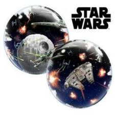 Qualatex Star Wars Dupla Buborék Lufi, 61 cm party kellék