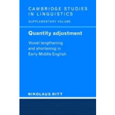  Quantity Adjustment – Nikolaus Ritt idegen nyelvű könyv