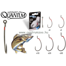  Quantum 4Street Offset Hook Dg Black Red 4# 8Pcs Offset Horog (4469101) horog