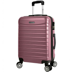 Quasar & Co. Quasar & Co., Utazási bőrönd nagy, Model Compatible Air, ABS, 4 kerék 360 fokban, teleszkópos fogantyú, ABS, 77 x 52 x 31 cm, rózsaszín por