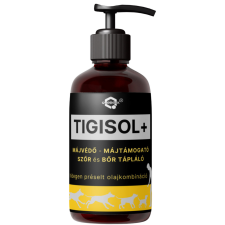 Quebeck TIGISOL+ májvédő - májtámogató, szőr és bőr tápláló olajkombináció, 250 ml vitamin, táplálékkiegészítő kutyáknak