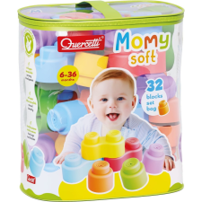 Quercetti : Momy Soft 32 db-os puha építőkocka szett (040-4143) építkezés