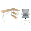  Quest Sonoma Tölgyfa Íróasztal + APA Szürke Irodaszék