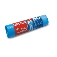 QUICKPACK Szemeteszsák HDPE behúzós 60l / 10 db, 60x70 cm - kék szemetes