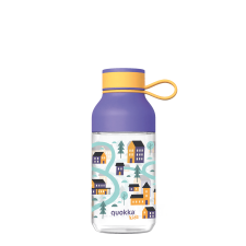 QUOKKA BPA mentes műanyag kulacs pánttal ICE KIDS - Town 430ml - Quokka jóga felszerelés