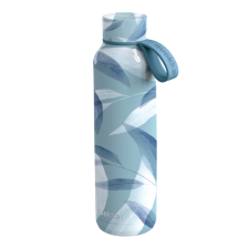 QUOKKA Solid Blue Wind fémkulacs pánttal 630ml - Quokka kulacs, kulacstartó